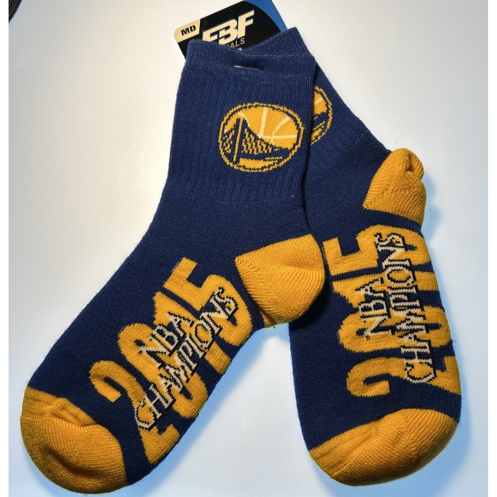 2015‎ Golden State Warriors NBA Champions Mens Size Socks Medium 5-10